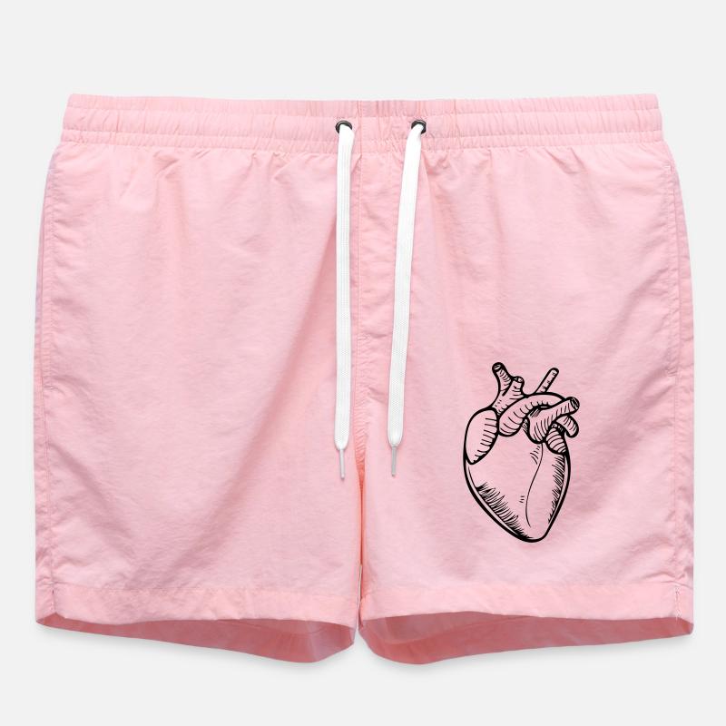 cœur - Short de bain - rose