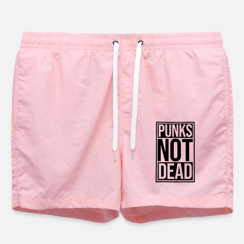 punks not dead Zitat - Badeshorts - Pink