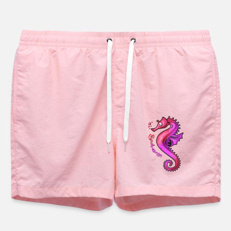 Fluide rose hippocampe - Short de bain - rose