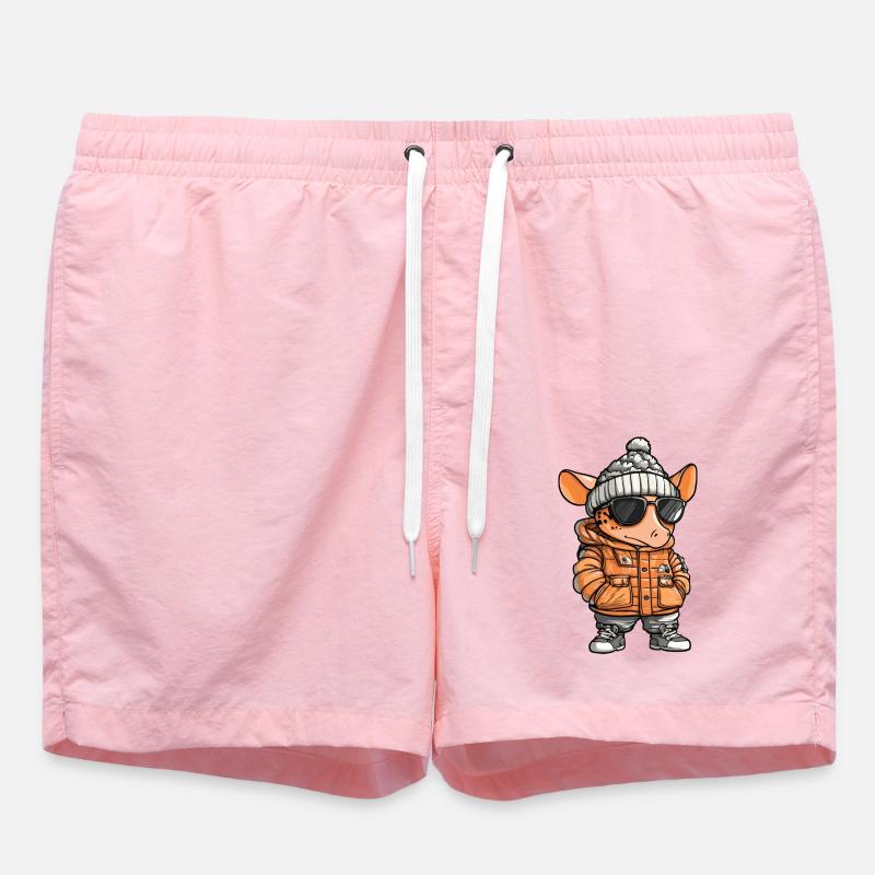 Armadillo Bande dessinée d’hiver - Short de bain - rose