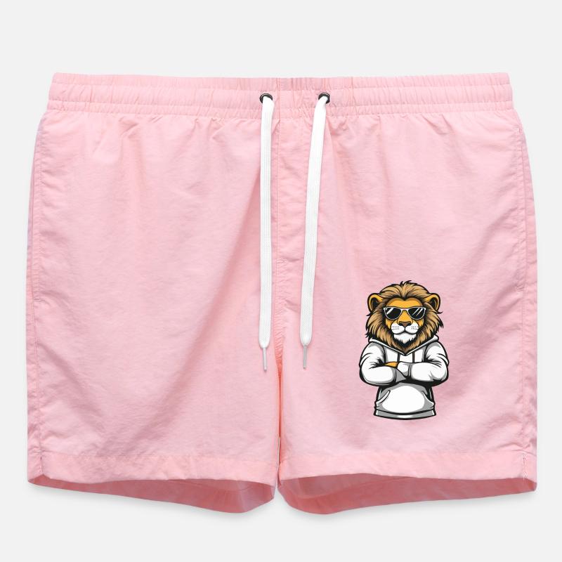 Bande dessinée du lion - Short de bain - rose