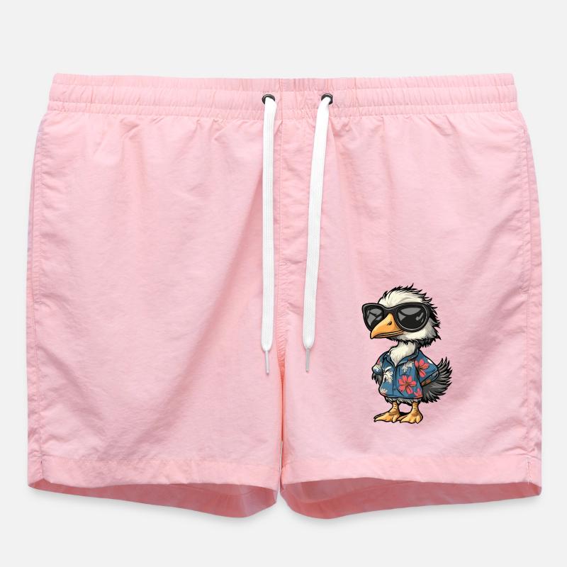 Autruche BD Drôle d’été - Short de bain - rose