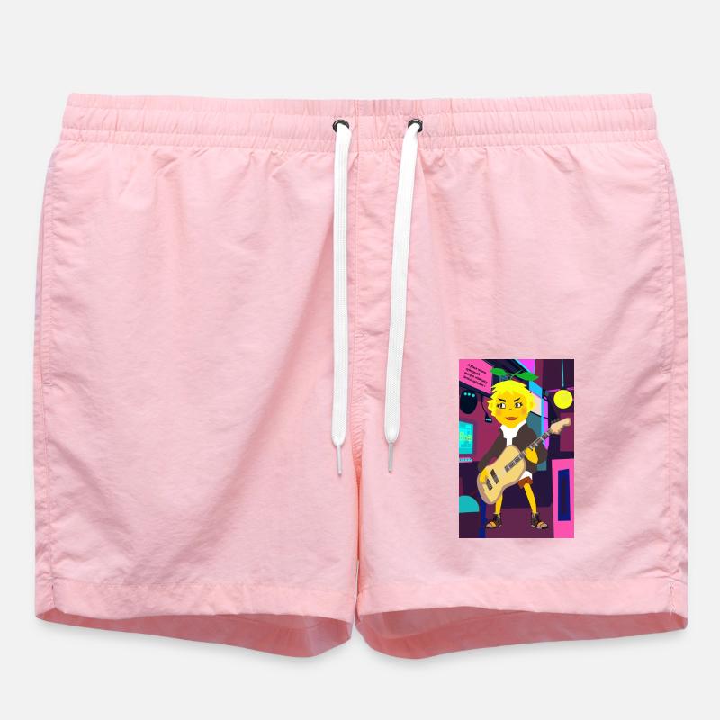 Cyber Lemon Rocker avec guitare - Short de bain - rose