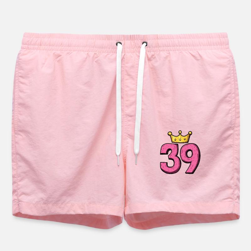 Couronne à 39 chiffres - Short de bain - rose