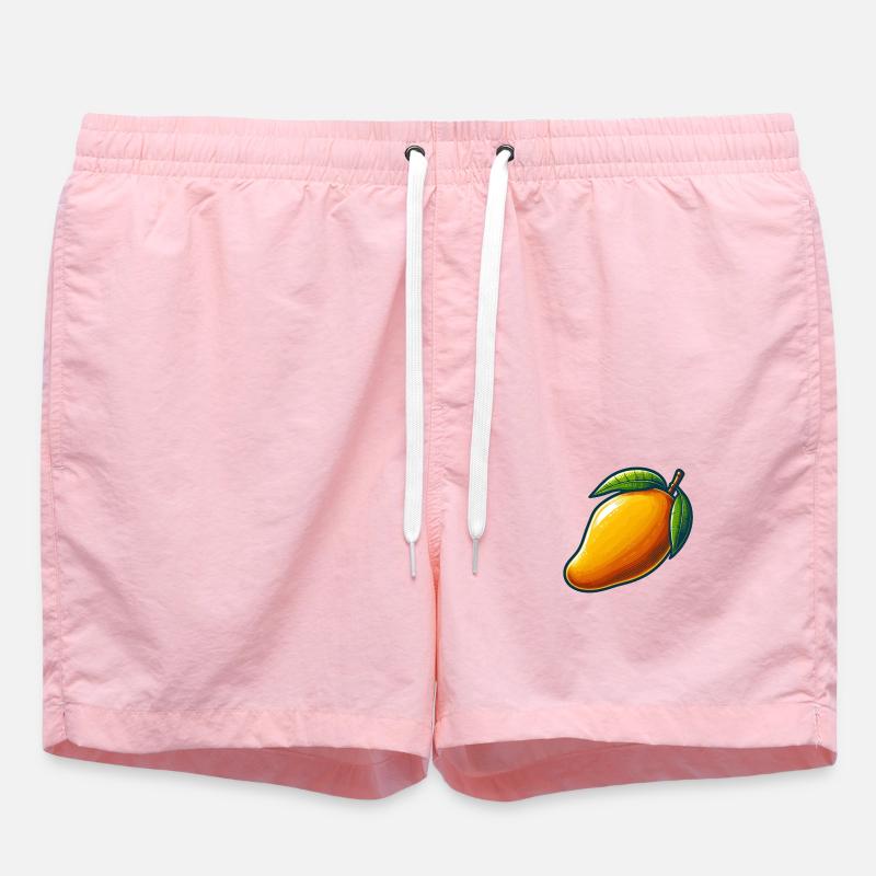 Mango, exotische Früchte - Badeshorts - Pink