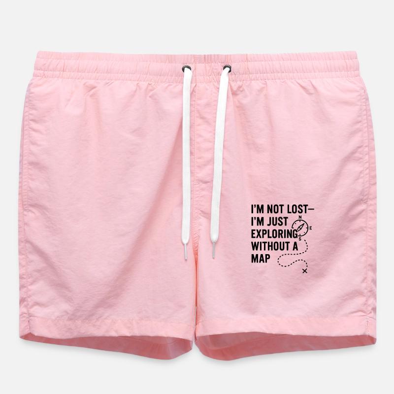 0002 Explorer sans carte - Short de bain - rose