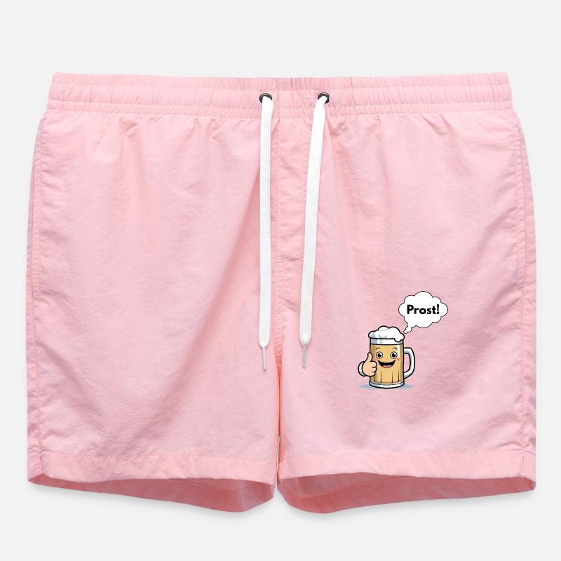 Chope de bière joyeuse « Cheers ! » - Short de bain - rose