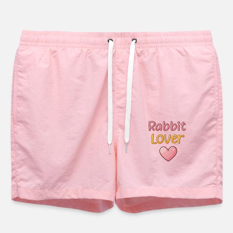Amoureux des lapins - Short de bain - rose