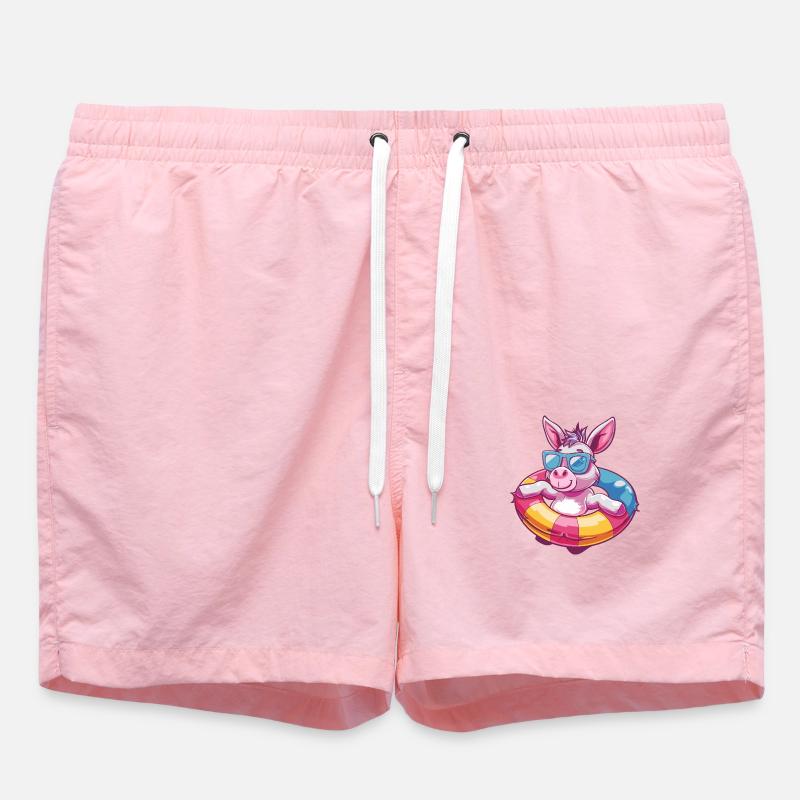 Âne Bande Dessinée Cool - Short de bain - rose
