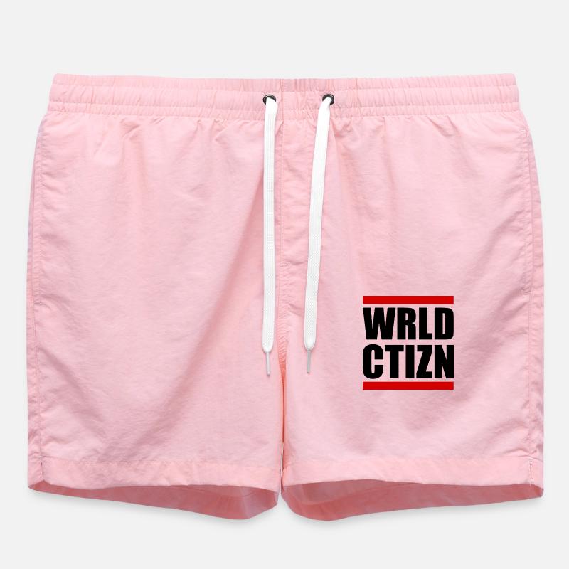 Wrld ctizn - citoyen du monde - Short de bain - rose
