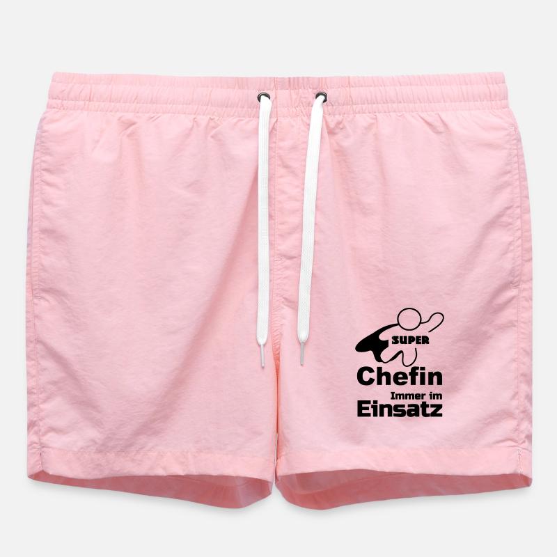 Super Chefin Geschenk - Badeshorts - Pink