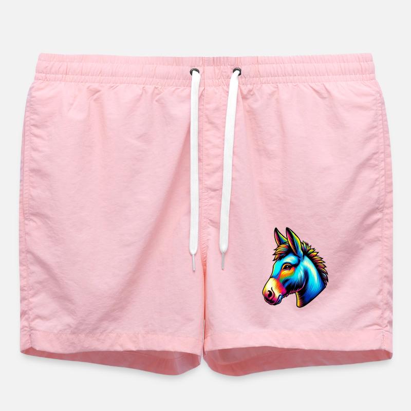 Donkey donkey pacifier mule - Swim Trunks - pink