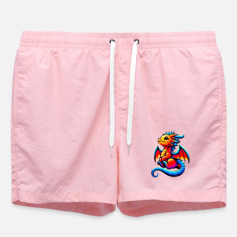Drache - Badeshorts - Pink