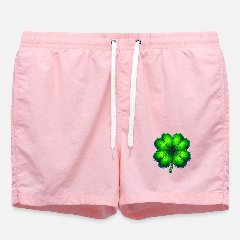 Four-leaf clover - Swim Trunks - pink
