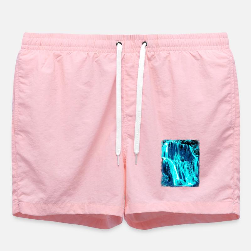 Waterfall - Swim Trunks - pink