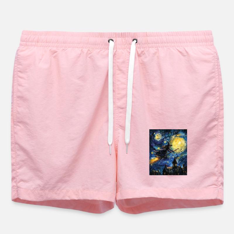 Sorcière Van Gogh Nuit étoilée - Short de bain - rose