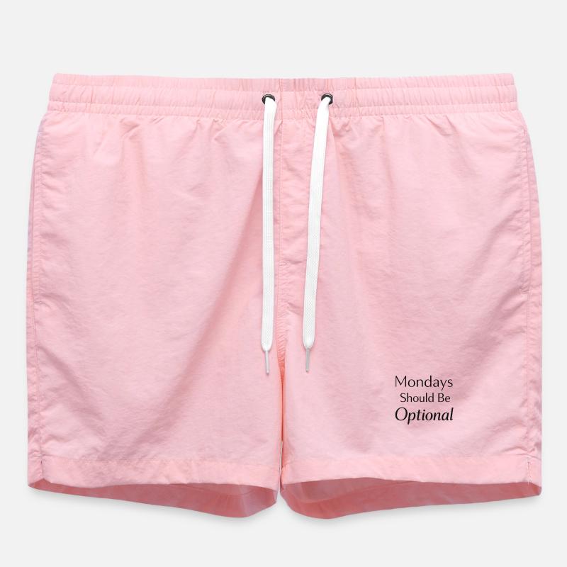 Monday should be optional - Swim Trunks - pink