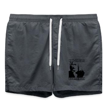Nuh-uh Gurl Bach to work - Swim Trunks -  - Front