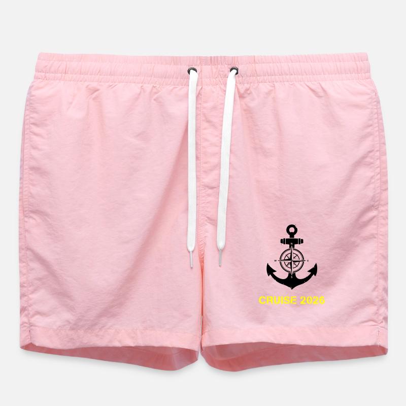 Croisière 2026 Anchor Compass - Short de bain - rose