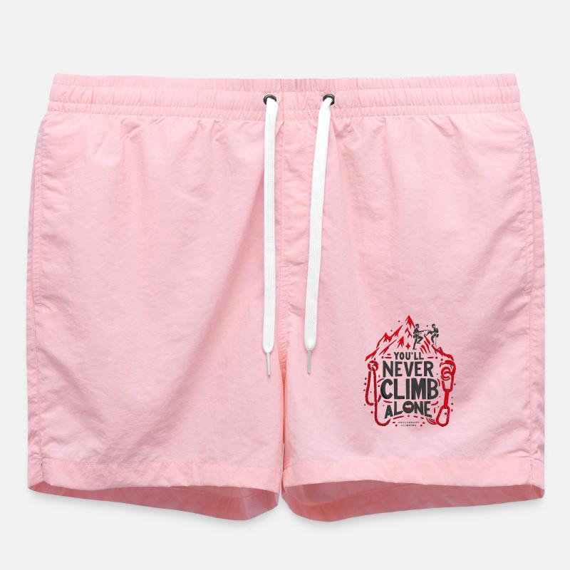 Tu ne grimperas jamais seul - Short de bain - rose