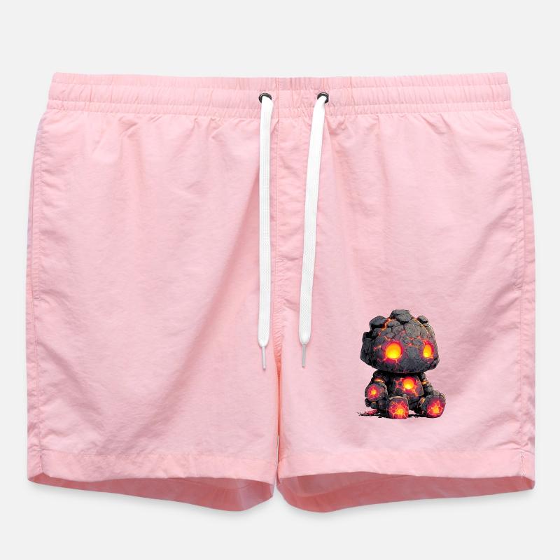 Lava Golem Steinheld Kind - Badeshorts - Pink