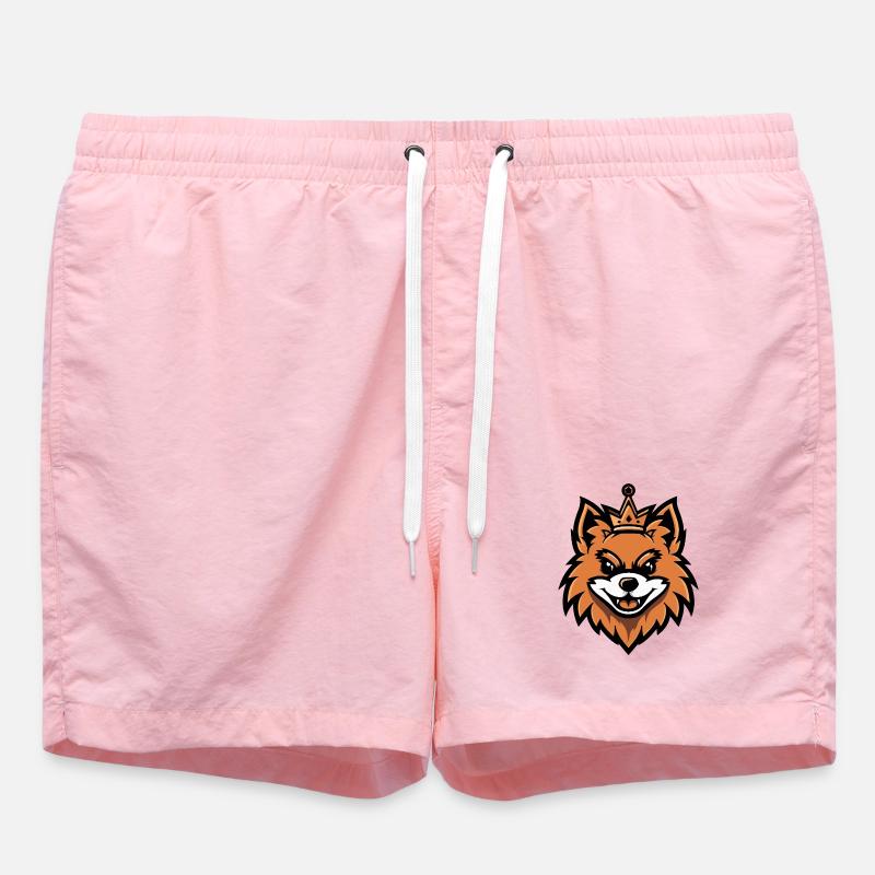 Couronne de chien de Poméranie - Short de bain - rose