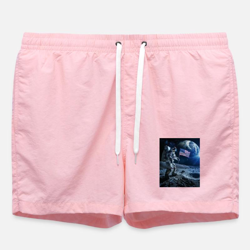 astronaute - Short de bain - rose