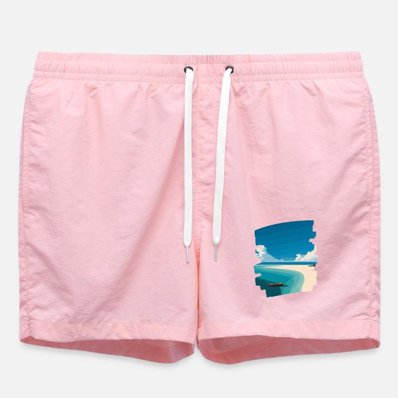 Palmiers de mer de plage - Short de bain - rose