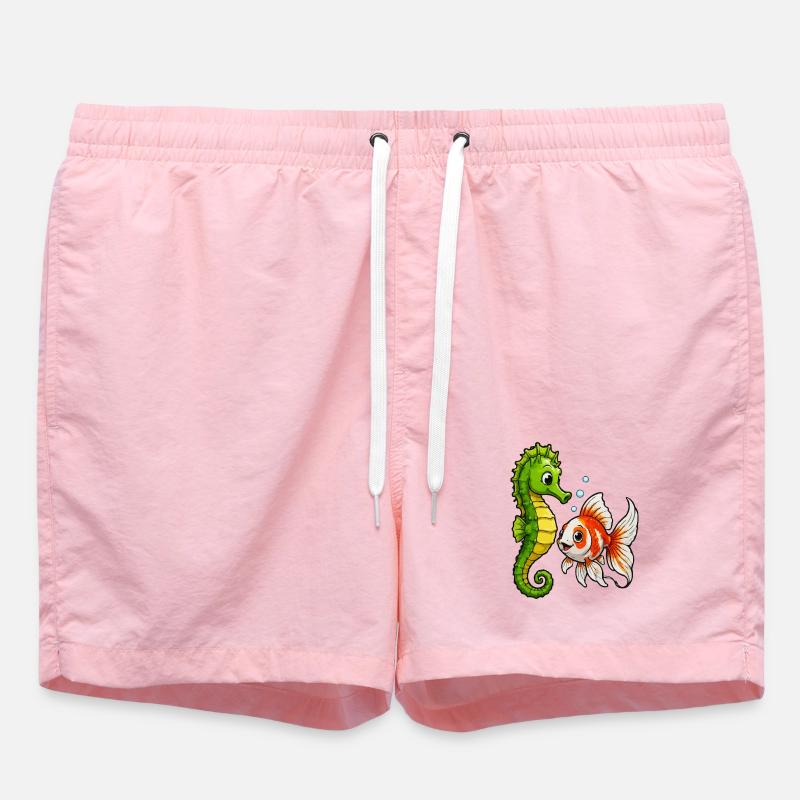 Poisson rouge hippocampe des Amis sous-marins - Short de bain - rose