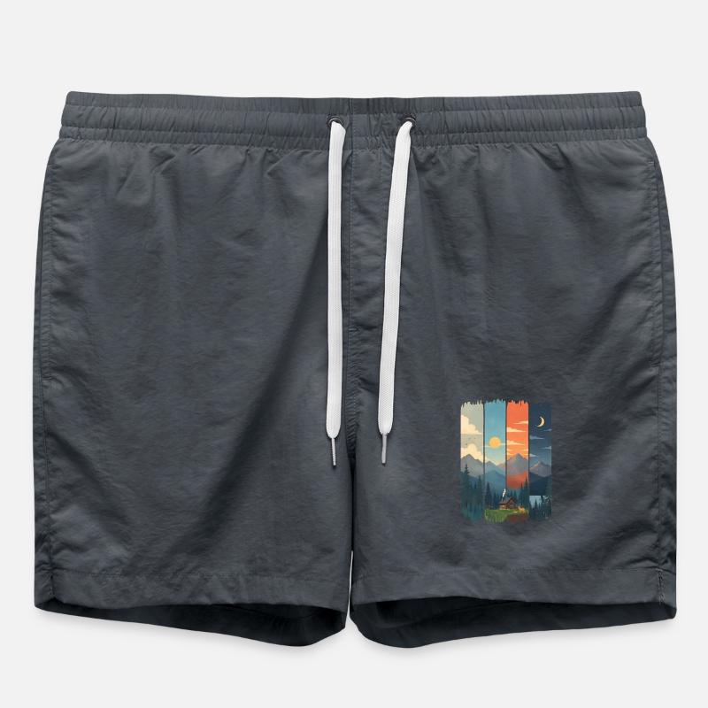 Horizonte in vier Gebirgstafeln - Badeshorts - undefined