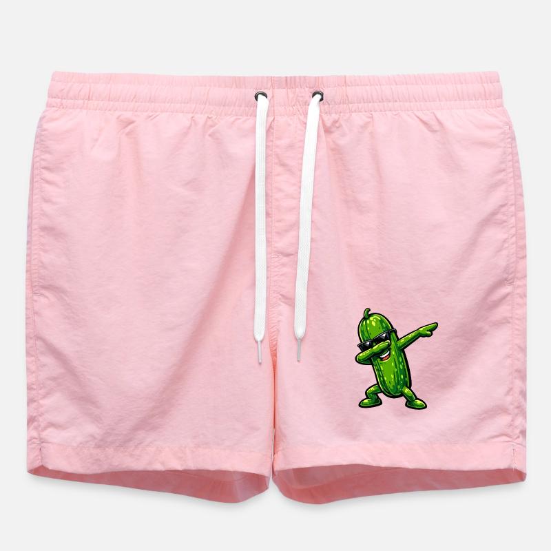 Dabbing Gurke - Badeshorts - Pink