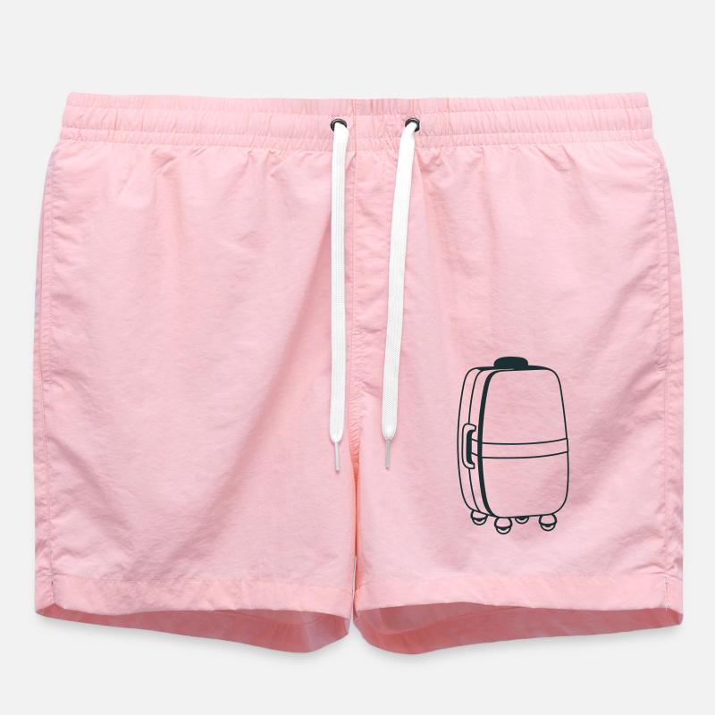 Big roller suitcase - Swim Trunks - pink