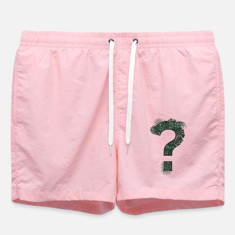 Point d’interrogation plantes tropicales - Short de bain - rose