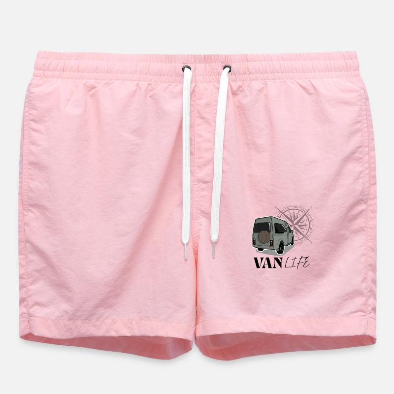 Van life vert - Short de bain - rose