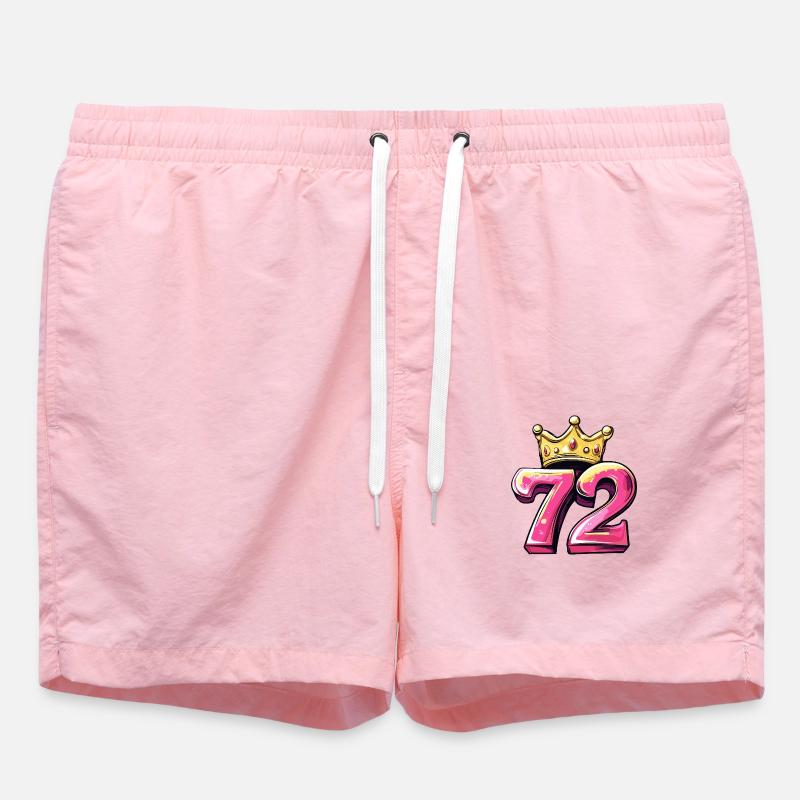 Couronne à 72 chiffres - Short de bain - rose