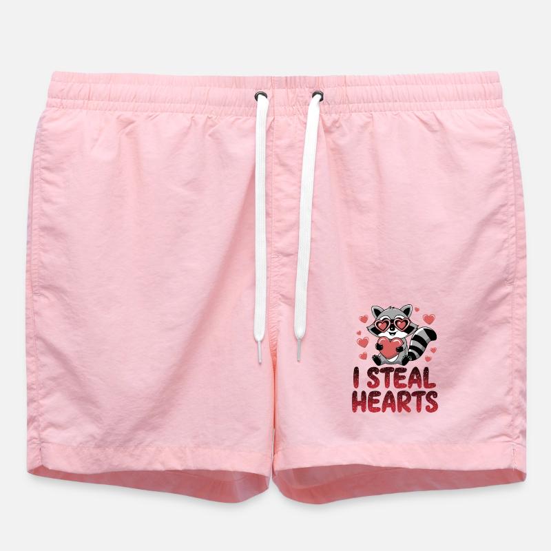 Raton laveur voleur de cœur - Short de bain - rose