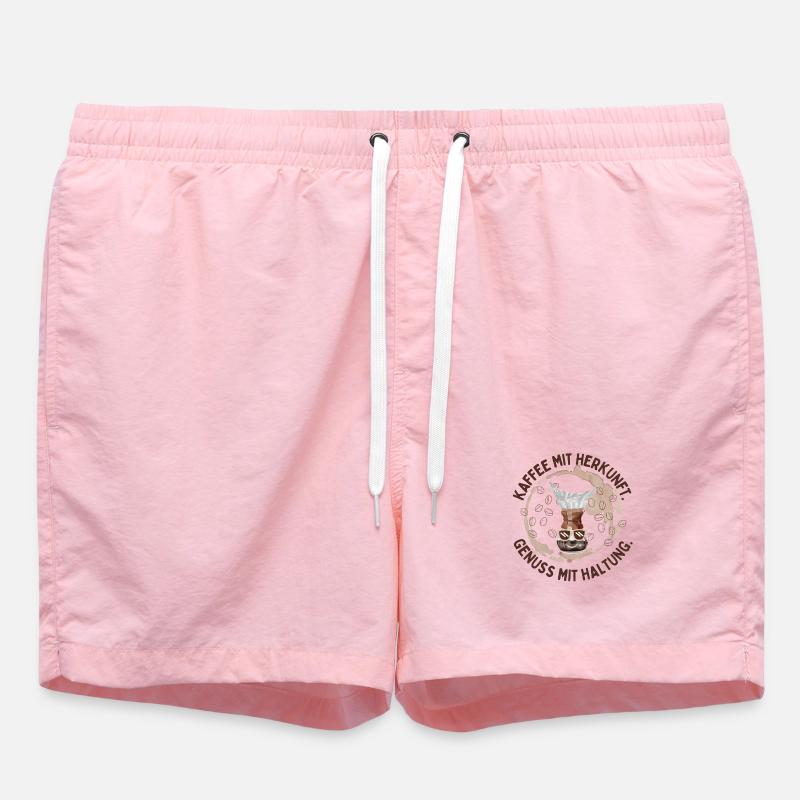 Coffee with origin – enjoyment with attitude - Swim Trunks - pink