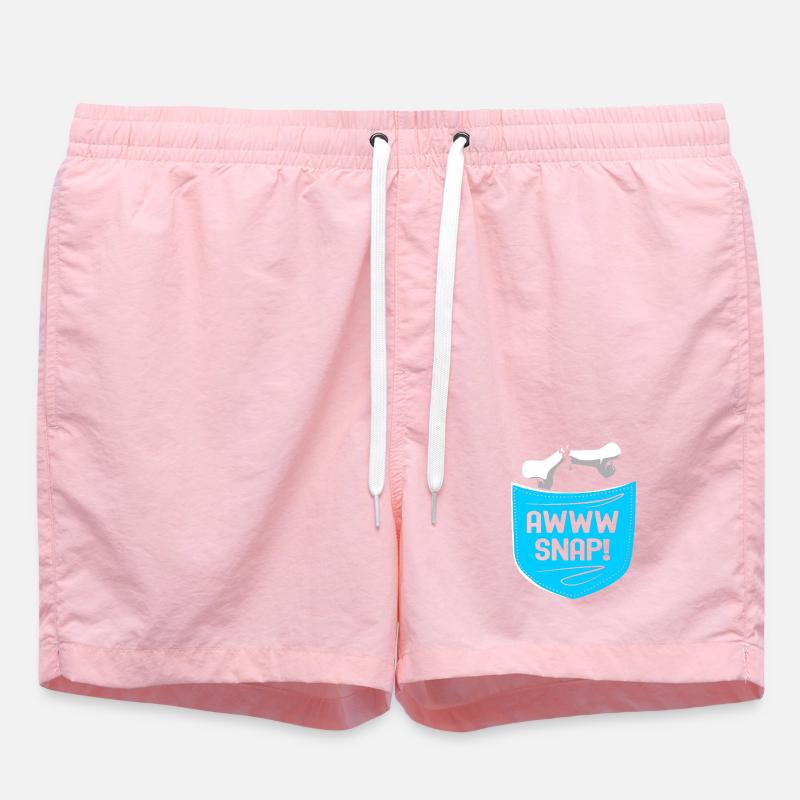 Knochenbruch Halloween Skelett Knochen Armbruch - Badeshorts - Pink
