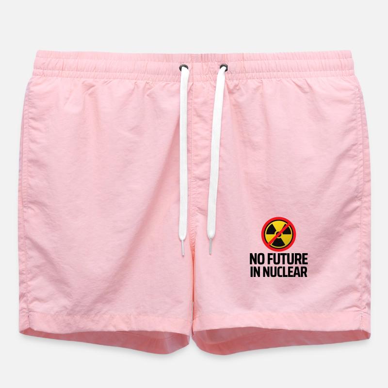 No nuclear power - Swim Trunks - pink