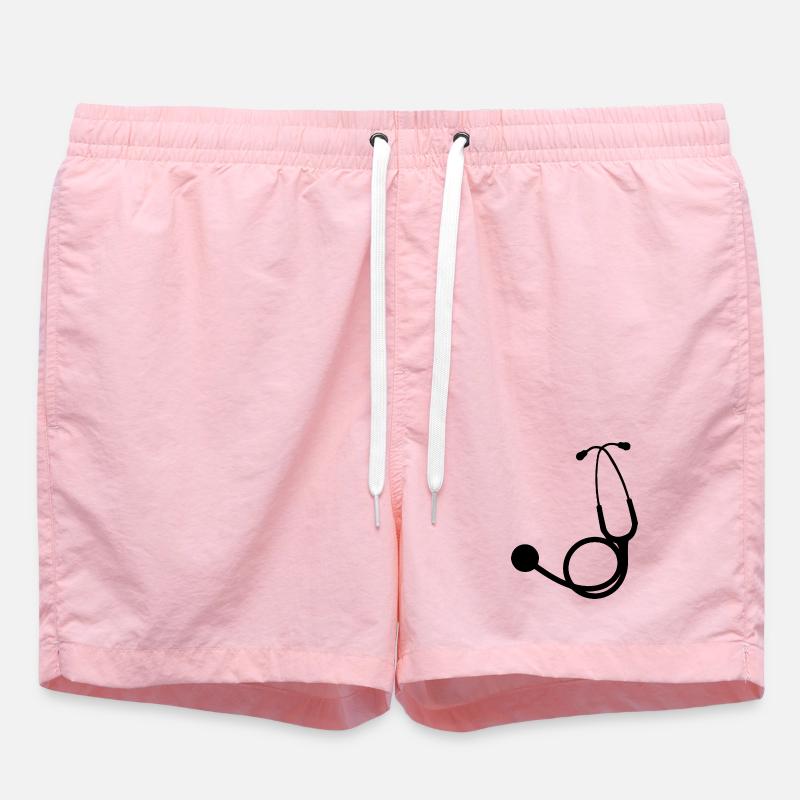 Stethoscope black - Swim Trunks - pink