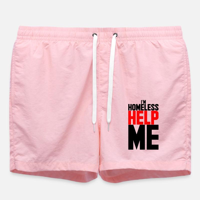 je suis sans abri aidez-moi - Short de bain - rose
