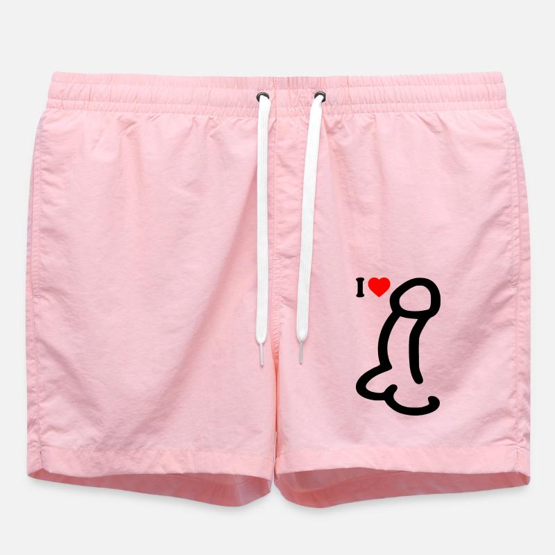 I love cock - Short de bain - rose