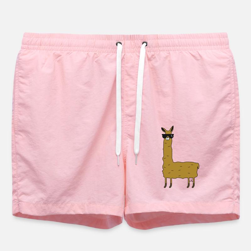 Lama avec extras - Short de bain - rose