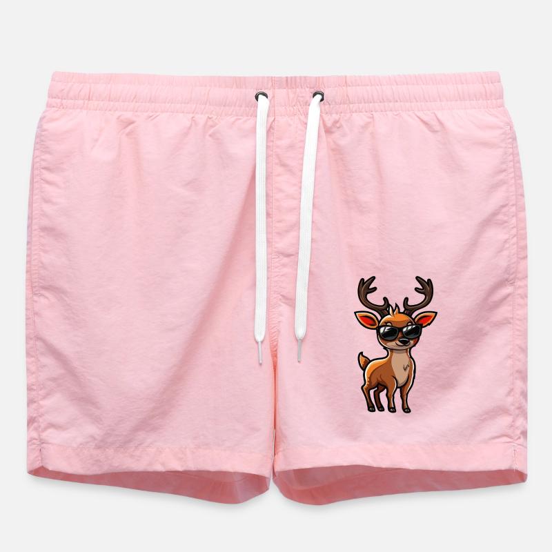 Cerf - Short de bain - rose
