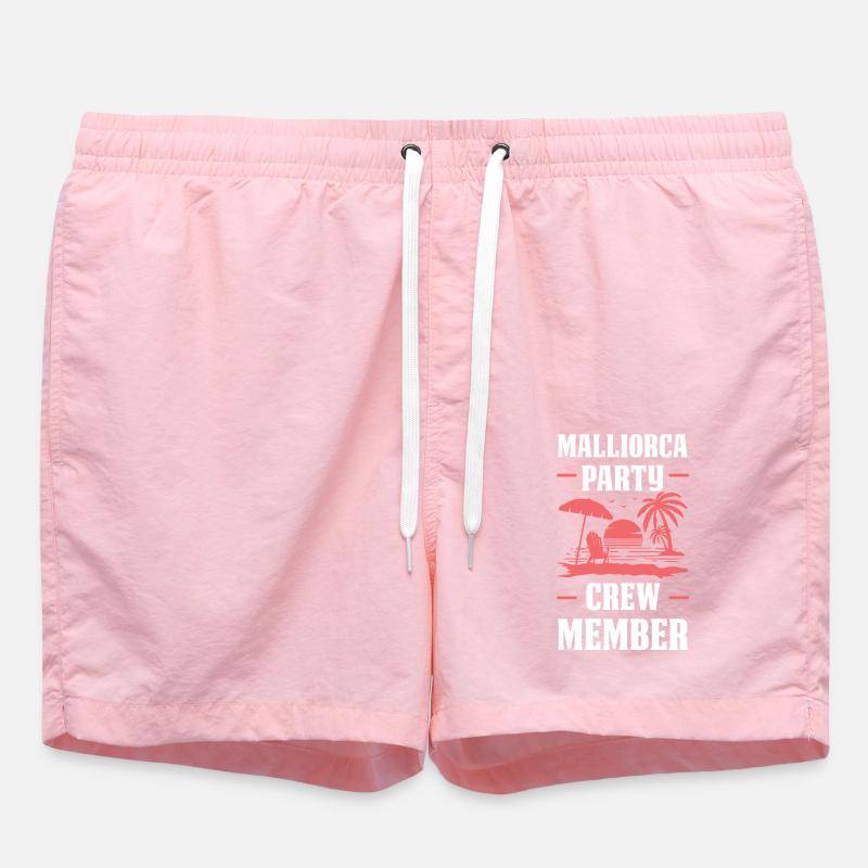 Mallorca Party Crew - Short de bain - rose