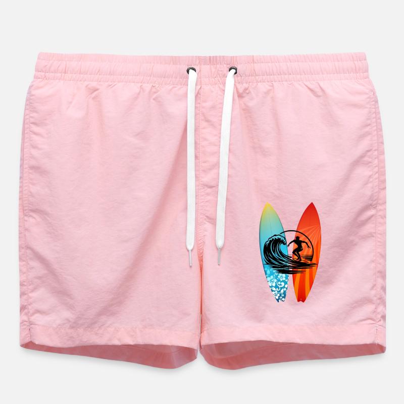 Surfeur planche de surf - Short de bain - rose