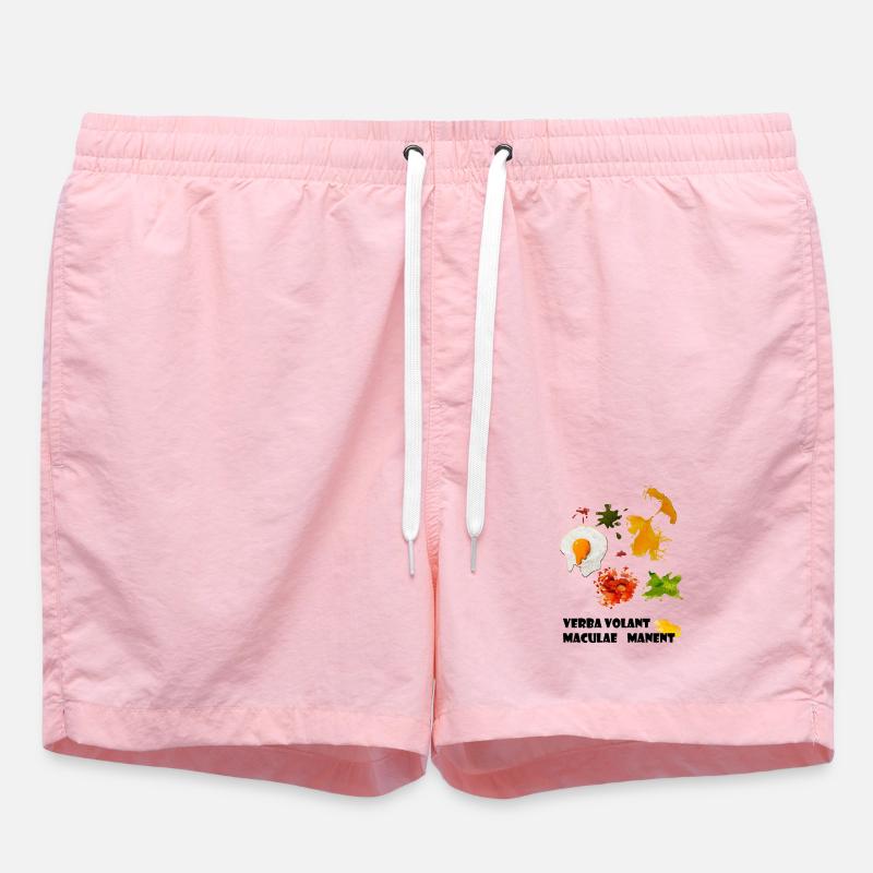 taches - Short de bain - rose
