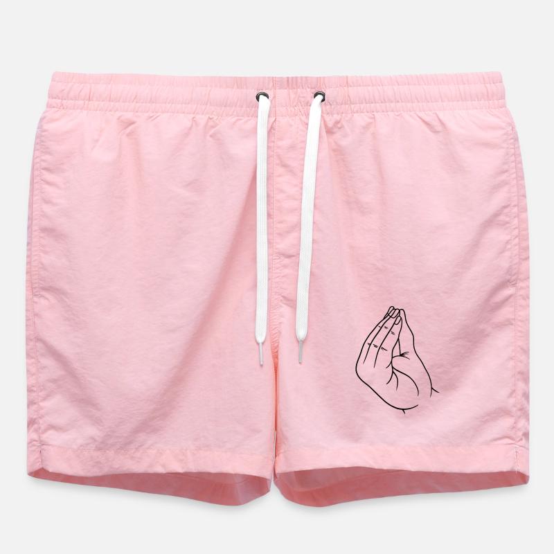 Geste italien de la main - Short de bain - rose
