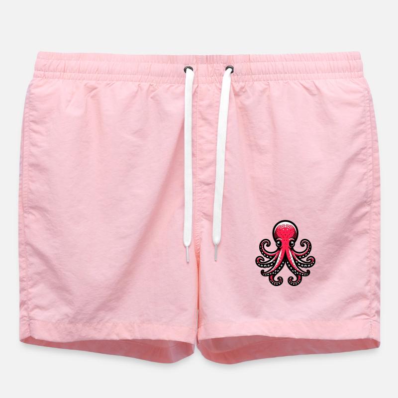 Pieuvre - Short de bain - rose