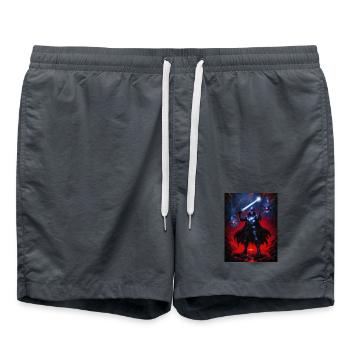 Dark Warrior in the Flame Storm - Swim Trunks -  - Front